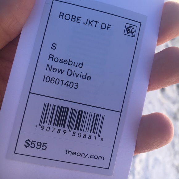 SOLD! NWOT THEORY OVERCOAT - Picture 3 of 3